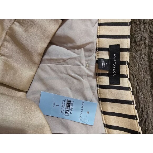 NWT Ann Taylor pleated Wide-leg Pant in Satin Size 8P - Picture 5 of 8